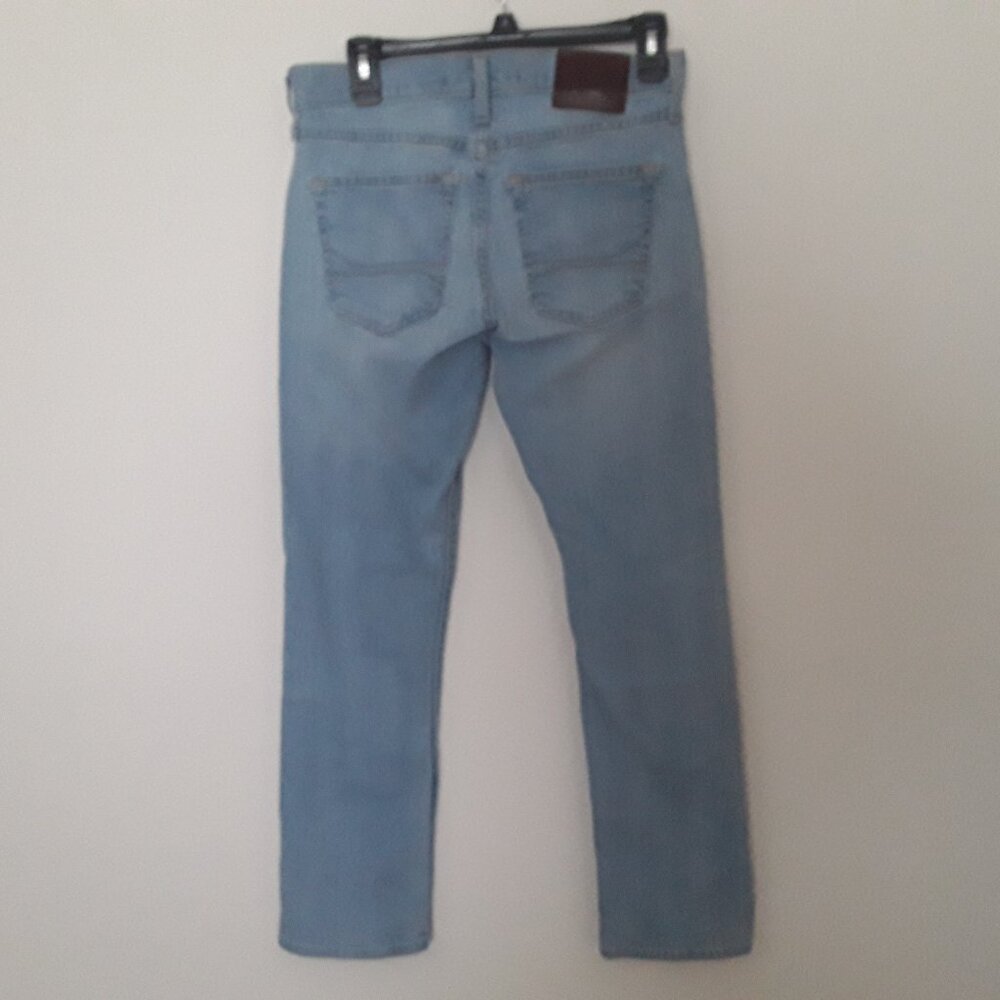Hollister mens 28x30 stonewash blue slim straight epic flex jeans - Picture 3 of 7